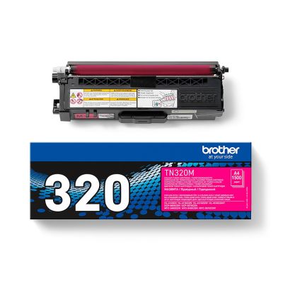 4. Brother TN-320M Tonerkartusche, 1 Stück, Original, Magenta