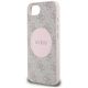 6. Guess 4G Circle Classic Logo MagSafe iPhone 16e Hülle - Rosa