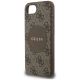 6. Guess 4G Circle Classic Logo MagSafe Hülle für iPhone 16e - braun