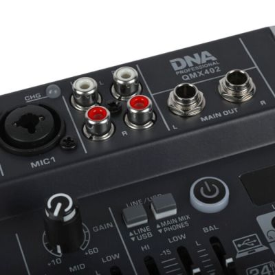 6. DNA QMX402 – Analogmixer mit Bluetooth