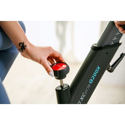 128. OVICX Q200X magnetisches Heimtrainer-Fahrrad mit 15,6" TFT-Touchscreen, WIFI, Bluetooth und App
