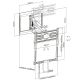 8. TV-Wandhalterung 43"-50"/35kg 1TFT 4Gelenke Ausziehfunktion schwarz