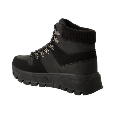 4. Lee Cooper Damen-Winterstiefel, sportliche schwarze gefütterte Boots