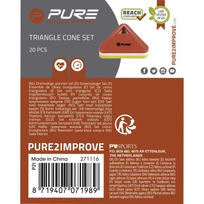20. Kegel, Kegel, Trainingsmarkierungen 20 Stück Pure 2 Improve