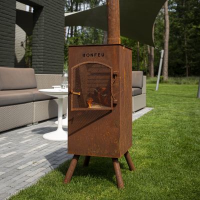 7. BonFeu BonCarré Gartenkamin rostig 3503R