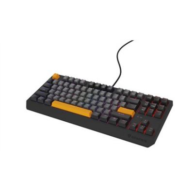 20. GENESIS Thor 230 TKL Gaming-Tastatur USB + RF Wireless + Bluetooth QWERTY Schwarz, Grau, Orange