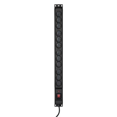 Activejet COMBO Überspannungsschutz/12 gn/5 m/cz (12 x UTE; 10A (2500 W); 5 m; schwarz)