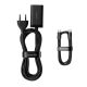 9. Baseus GaN3 Pro Schnellladegerät GaN 2 x USB Typ C / 2 x USB 65W PD, QC4.0+, AFC, PPS + Kabel USB Typ C - USB Typ C 1m schwarz (CCGP040101)