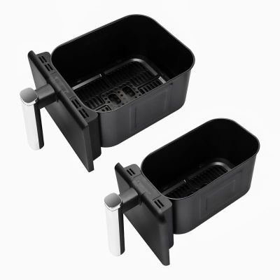 15. ELDOM FETTFREIE FRITTEUSE FR200 9 L, 2200 W, ZWEI UNABHÄNGIGE SCHUBLADEN, 8 PROGRAMME, LED-ANZEIGE, TEMPERATUR 80 °C–200 °C