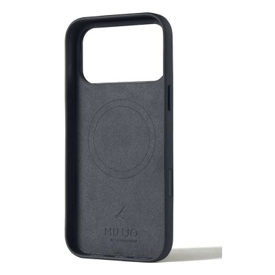 2. Mujjo Lederhülle - Lederhülle für iPhone 17 Pro Max, kompatibel mit MagSafe (Basalt)