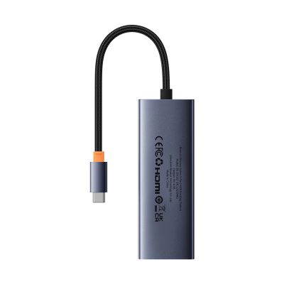 2. Baseus UltraJoy Series 5-Port HUB Dockingstation Space Grau?Type-C auf HDMI4K@30Hz*1+USB 3.0*4?