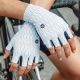 12. Rockbros Road Fahrradhandschuhe Größe: XL - Weiß/Schwarz