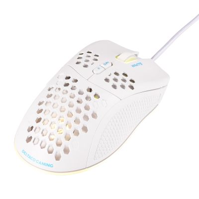 7. Deltaco Gaming GAM-108-W Maus, Rechtshänder, USB Typ-A, optisch, 6400 DPI