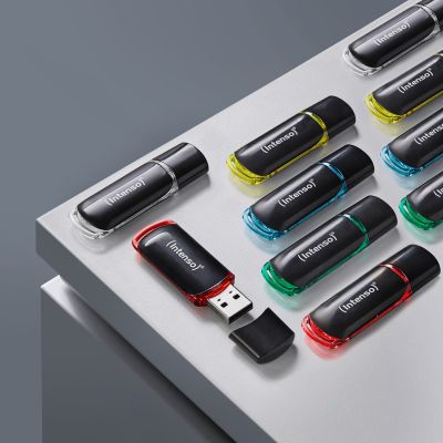5. Intenso 3511561 USB-Stick 8 GB USB Typ-A 2.0 Schwarz, Rot, Grün, Transparent, Gelb, Blau