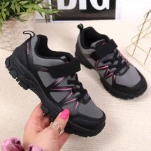 American Club Jr AM902A Wanderschuhe mit Klettverschluss, Grau 