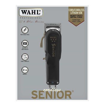 2. Wahl Cordless Senior 08504-2316H Haarschneider Schwarz (Li-Ion)
