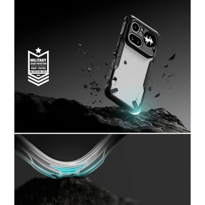 6. Ringke Fusion X Hülle für das Nothing Phone 4A Pro – transparent und schwarz