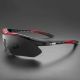 7. Rockbros 10001 Polarisierte Radsportbrille - Schwarz und Rot