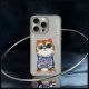 8. Nimmy Glasses Cool Cat Case für iPhone 15 Pro Max - Grau