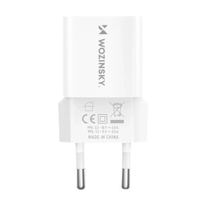 3. Wozinsky WWCEAC GaN USB-A USB-C 33W Wandladegerät - Weiß