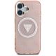 3. Guess IML Metal Glitter 4G Circle Triangle MagSafe Hülle für iPhone 16 - Pink