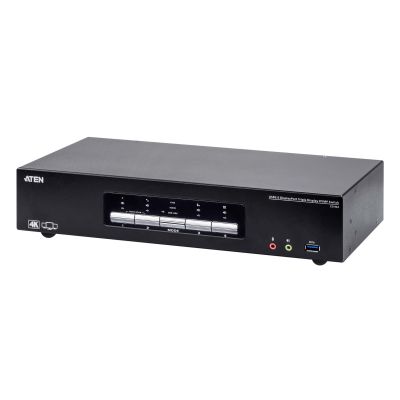 ATEN KVM-Switch 4P USB3.0 4K DP Triple View KVMP S