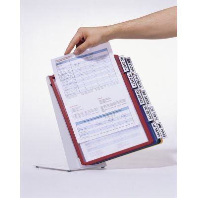 8. Robuster VARIO Drehbinder für Schreibtische, Hochformat, A4