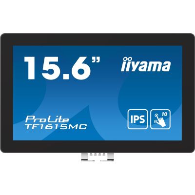 3. iiyama ProLite TF1615MC-B1 Computermonitor 39,6 cm (15,6 Zoll) 1920 x 1080 Pixel Full HD Touchscreen Schwarz