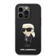 3. Karl Lagerfeld Silikon Ikonik Hülle für iPhone 14 Pro – Schwarz