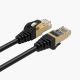 3. Orico PUG-C7 CAT7 10 Gbit/s RJ45 Ethernet-Netzwerkkabel, rund, 3 m, Schwarz