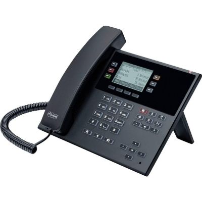 7. Auerswald COMfortel D-110 Telefon – VoIP mit Anruferkennung – SIP, RTCP, RTP, SRTP, SIPS – Dreierkonferenz