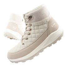 Lee Cooper Damen Winter-Wandersportschuhe, isoliert, creme, Öko-Leder