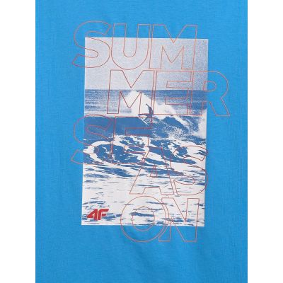 6. Herren-T-Shirt mit Aufdruck, regulär, Größe 4F 4F 4FWSS26TTSHM2783-33S