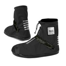 Perletti wasserdichte schwarze niedrige Schuhüberzieher, Größe L