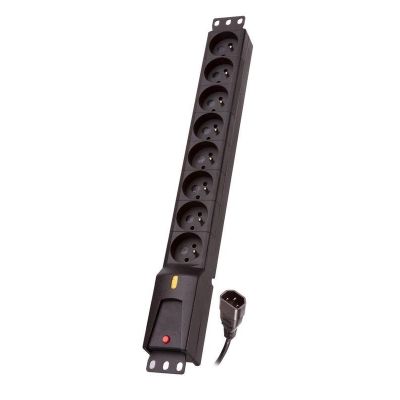 Lestar LZRM 810 BW GA K.:CZ 3M IEC320 Steckdosenleiste (8 x UTE; 10 A; 1,5 m; schwarz)