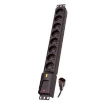 Lestar LZRM 810 BW GA K.:CZ 3M IEC320 Steckdosenleiste (8 x UTE; 10 A; 1,5 m; schwarz)