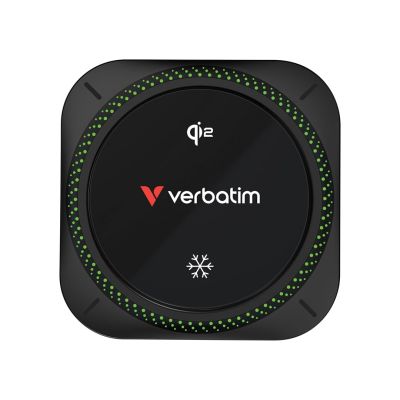 8. Verbatim Charge 'n' Drive Qi2 RGB Smartphone Schwarz USB Kabelloses Laden Schnellladen Automatisch
