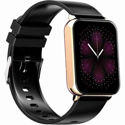 9. Smartwatch Gravity Roségold Schwarz 2 Armbänder GT17-5