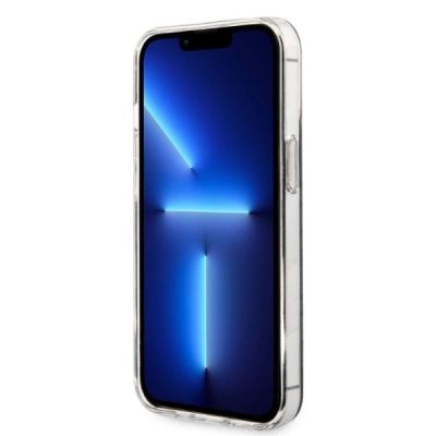 5. Set Guess GUBPP13LH4EACSK Hülle + Ladegerät iPhone 13 Pro schwarz/schwarz Hartschale 4G Print MagSafe