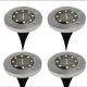 12. Solarlampe mit 8 SMD-LEDs zur Erdung, 4er-Set