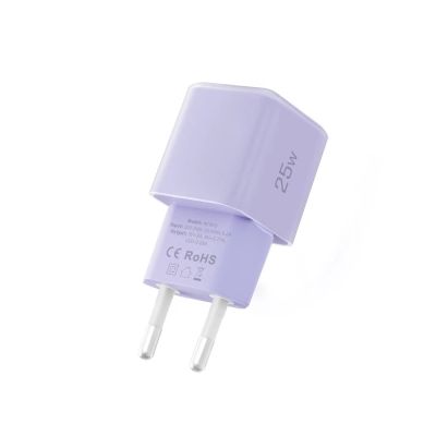 4. Tech-Protect NCM25 USB-C PD 25W Wandladegerät - Lila