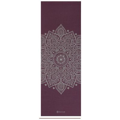 Gaiam Yogamatte „Midnight Plum Sundial Flower“, 5 mm, 65734