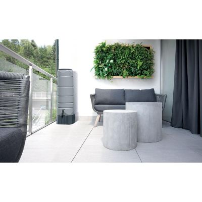 2. Regenwassertank-Set 110L VUELTA Glattgrau