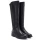4. Damen-Lederstiefel mit elastischem Schaft, schwarz, Campbell JE19489