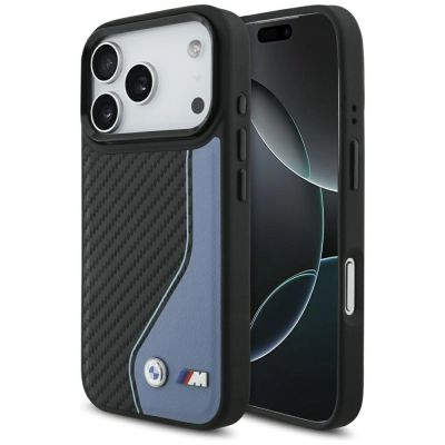 BMW M Carbon Logo MagSafe Case für iPhone 17 Pro – Blau