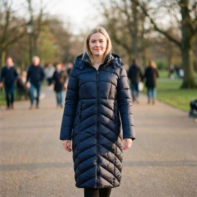 6. Geographical Norway Blanche Long Navy DB Lady 0116 Navy (WZ5476F/GN-Marine)