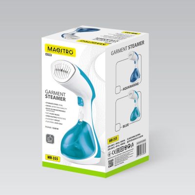 3. 1500W Maestro MR-355-AQUAMARINE Dampfglätter