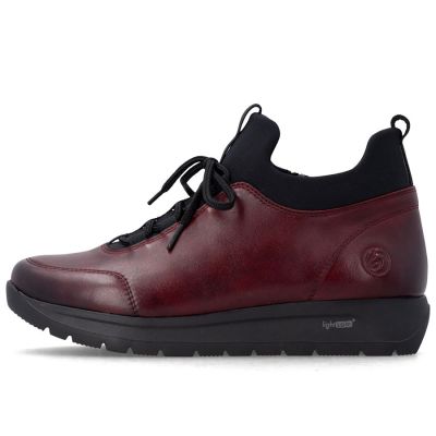 3. Gefütterte Damen-Ankle-Boots aus Leder, bordeauxrot, Remonte Rieker D2V06-35