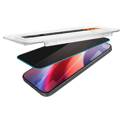 11. Spigen Glas.tR EZ Fit Privacy Tempered Glass für iPhone 16 Pro / 17 / 17 Pro - 2 Stk.