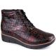 Isolierte Keilstiefeletten aus Leder Filippo W PAW376B burgunderrot